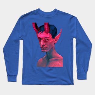 devil boy portrait Long Sleeve T-Shirt